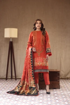 RAW SILK Embroidered
